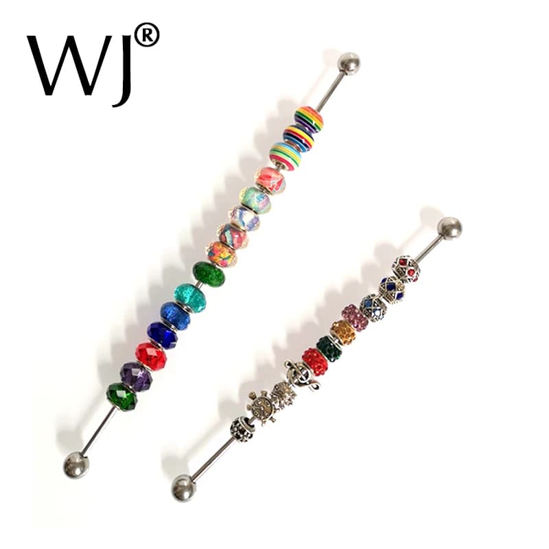 Asta porta charm da 3mm e 2mm per l'organizzazione di rondelle, charm, perline per bracciali serie E e accessori Trollbeads