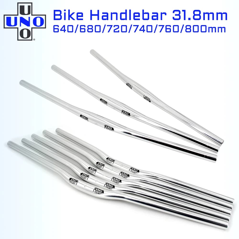 UNO Manubrio Della Bicicletta In Lega di Alluminio MTB Manubrio Della Bicicletta Della Bici Da Strada Manubrio 31.8mm * 720/740/800mm Uno Parti del Volante