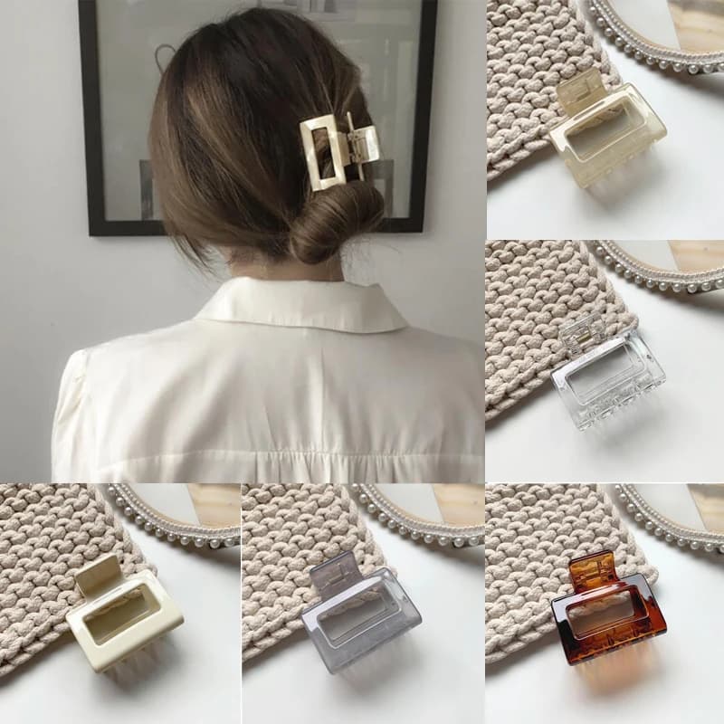 1 pc di Modo Della Gelatina Trasparente Delle Donne Delle Ragazze di Forma Differente Pinze Coreano Delle Donne di Stile Dei Capelli Artigli Dei Capelli Accessori Per Capelli Copricapi