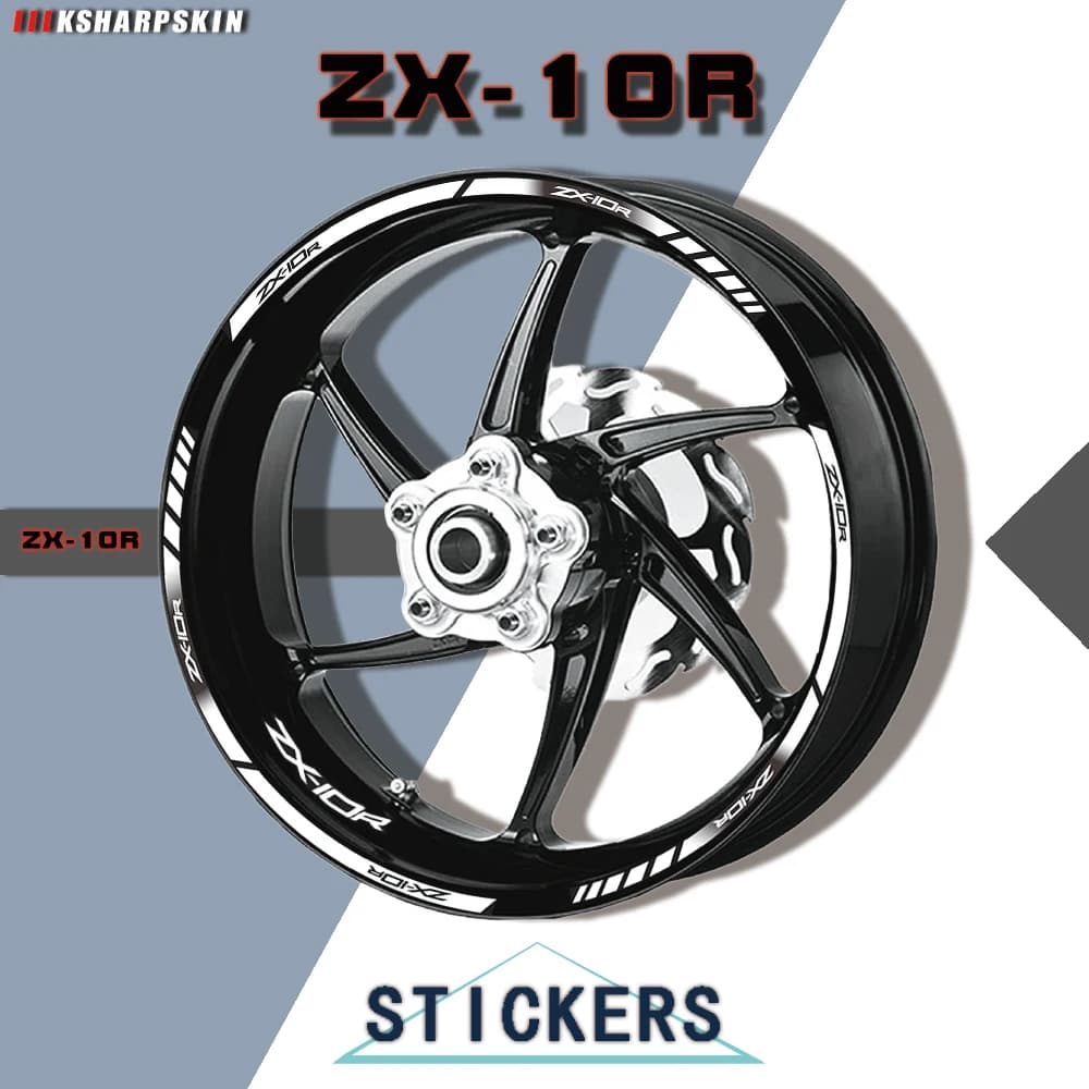 Adesivi riflettenti Cool adesivi impermeabili per ruote moto per KAWASAKI ZX-10R ZX10R