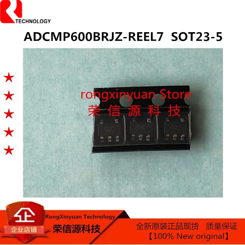 5Pcs Rail-to-Rail, Single-Supply TTL/CMOS Comparators ADCMP600BRJZ-REEL7 GOC SOT23-5 ADCMP600BRJZ ADCMP600 100% New Original
