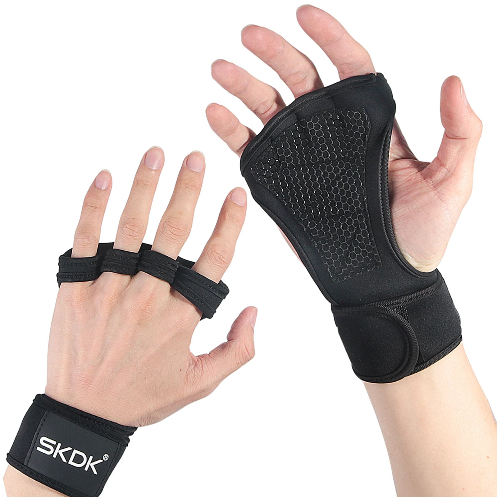 Weightlifting Gloves Training Gym Grips Gloves Fitness Woman Crossfit Bodybuilding Gymnastics Bracelets Protection for Hand Palm