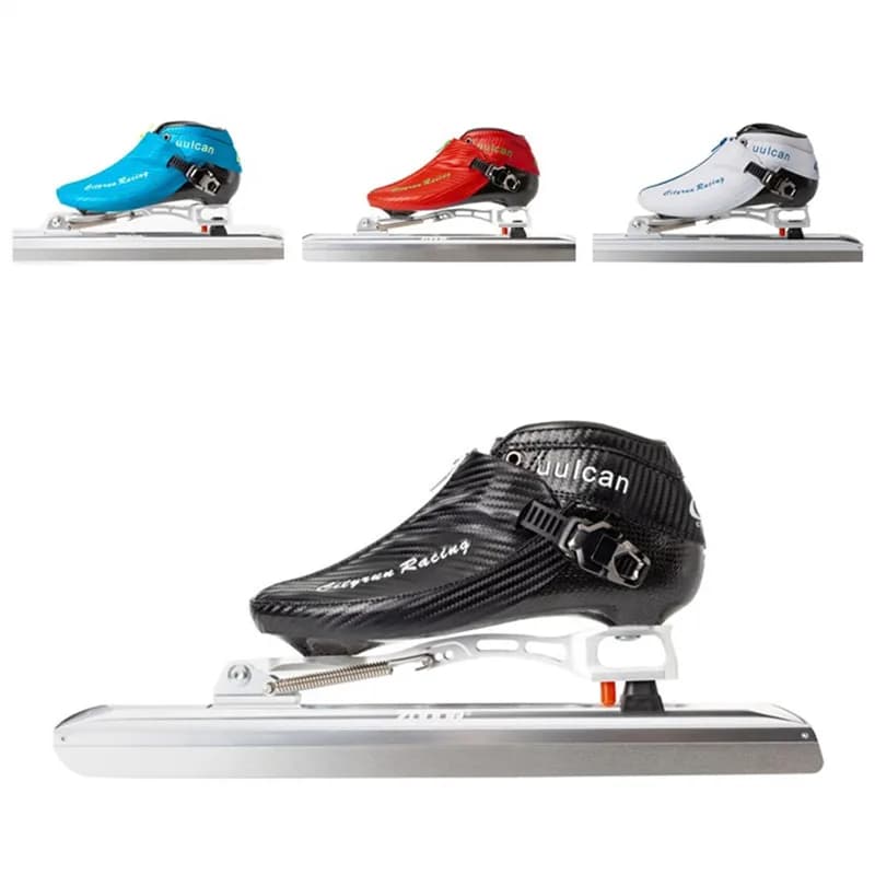CITYRUN Pattini da Ghiaccio Scarpe Zip Boot Lussazione Lama da Ghiaccio Pattini da Pattinaggio 380mm 410mm 430mm 62 HRC Coltello Pista Arce Velocità Gara