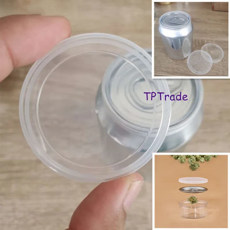 1000 Pezzi Coperchi in Plastica per Barattoli da 54MM/57MM/65MM, Coperchi per Bottiglie di Bevande, Birra, Cola, Coperchi per Lattine Alimentari, Coperchi Superiori in PP