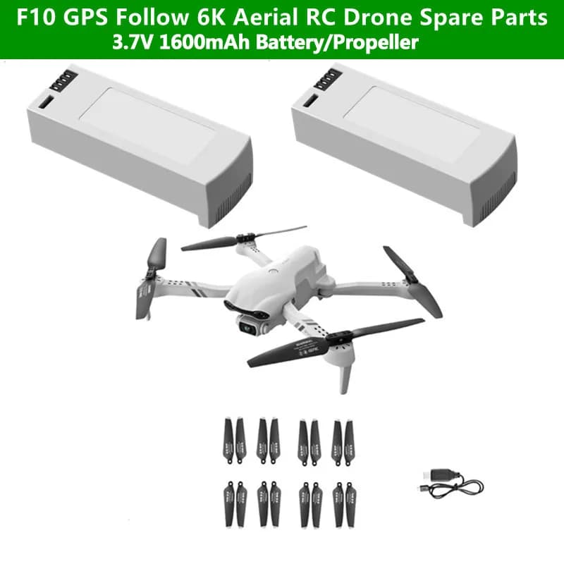 4DRC F10 GPS Drone Batteria F10 6K HD Doppia Fotocamera RC Drone Pezzi di Ricambio 3.7V 1600mAh Batteria/Lama Accessori Per F10 RC Dron