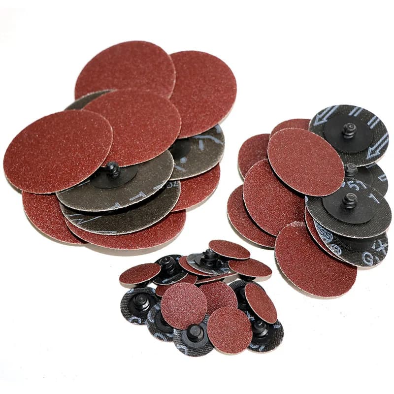 50 Pz/60 pz 2 pollici 1 "3" Disco Abrasivo Rotolo Blocco R-Tipo Carta Vetrata Disco Abrasivo 75mm 50mm 24/36/40/80/120/240/320 Grana