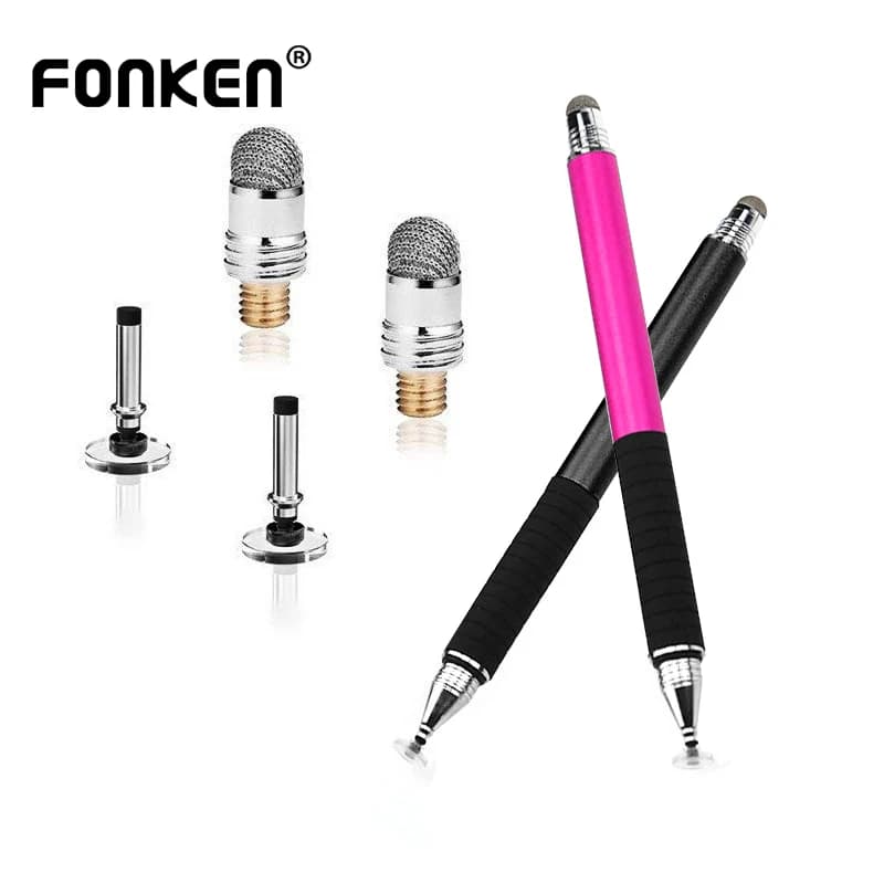 Fonken Touch Pen Tip Stylus Pen Punta in fibra con ventosa touch conduttiva per accessori per penne tablet Penna per schermo capacitivo Punte scritte