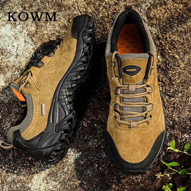 Scarpe da trekking in pelle uomo stivali da caccia impermeabili stivali tattici scarpe da Trekking alla caviglia scarpe da trekking da Trekking scarpe da neve maschili