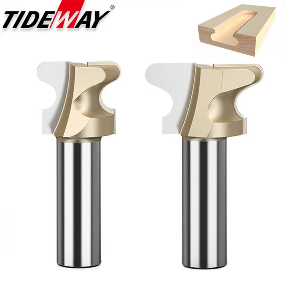 Tideway Grado professionale Arco Chiodo Cassetto Tirare Router Bit Maniglia per porta Scanalatura Fresa Lavorazione del legno Scanalatura Punte CNC