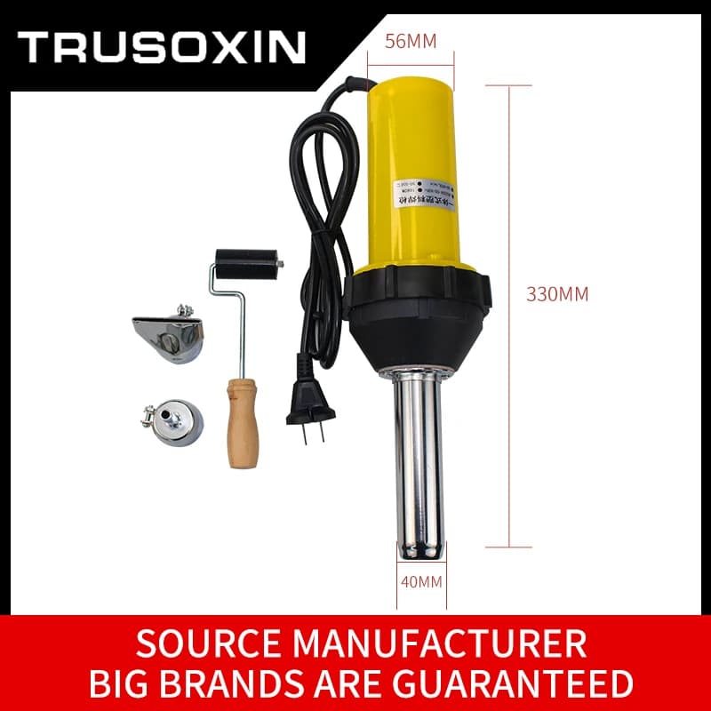 Saldatore di plastica della pistola di calore della torcia dell'aria calda della pistola della saldatura di 220V 1600W/1080W per il pavimento del vinile del PVC, PP, geomembrana 50/60HZ del serbatoio di acqua del PE