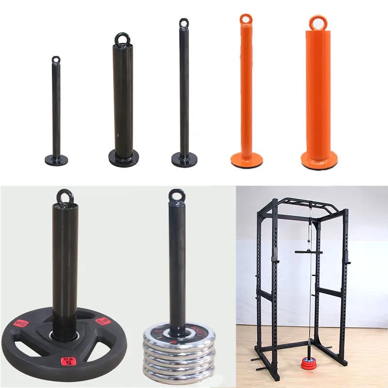 Gym at home, handlebar bracket with weight bearing, fitness pulley, cable system fitting, weight lifting plates, power exercises Crossfit