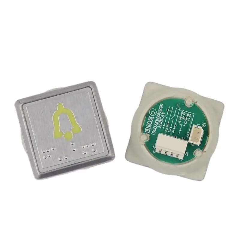 5 pz/lotto Pulsante Quadrato Bianco Rosso Luce In Acciaio Inox Digital Freccia Braille Parola Ascensore Parti Ascensore Accessori