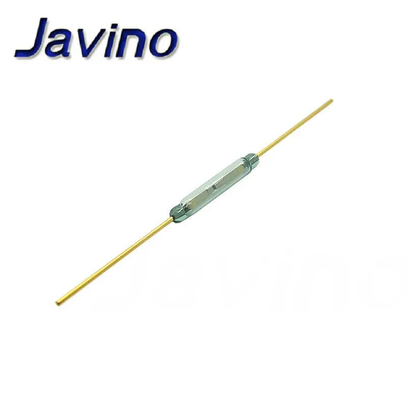 10PCS Reed Switch 2*14mm interruttore di controllo magnetico interruttori Reed in vetro verde contatto normalmente aperto in vetro per sensori MKA14103