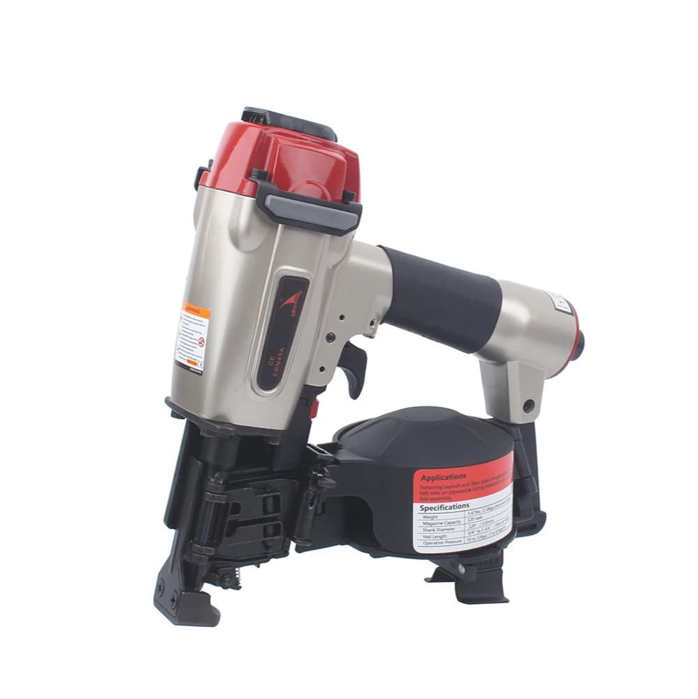 Pistola sparachiodi pneumatica a cottura continua CN45A Pistola sparachiodi pneumatica da 10,5 mm Scatola di imballaggio per pallet in legno Pistola sparachiodi
