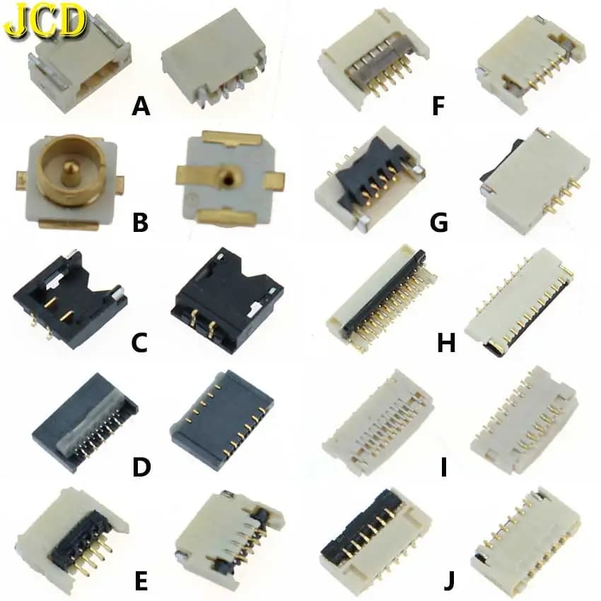 JCD 2 pezzi connettore FPC per interruttore NS Joy Con PCB scheda cavo flessibile connettore presa clip pezzi di ricambio