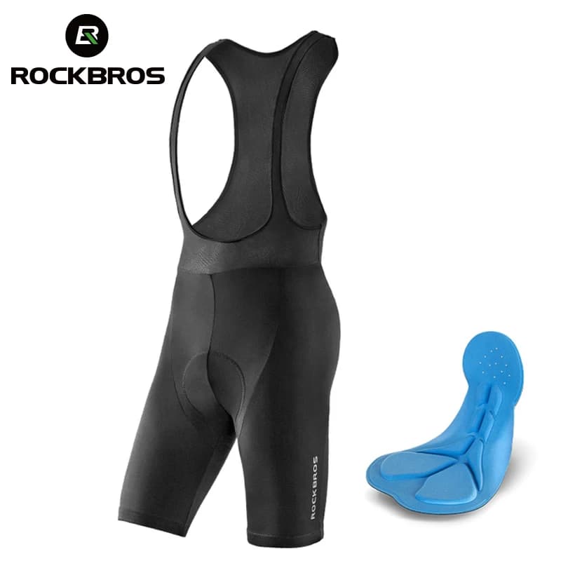 ROCKBROS shorts with padded cycling straps for men Pro Fit Summer 4D Pad Road MTB bike shorts MTB Mountain bike Riding shorts with straps