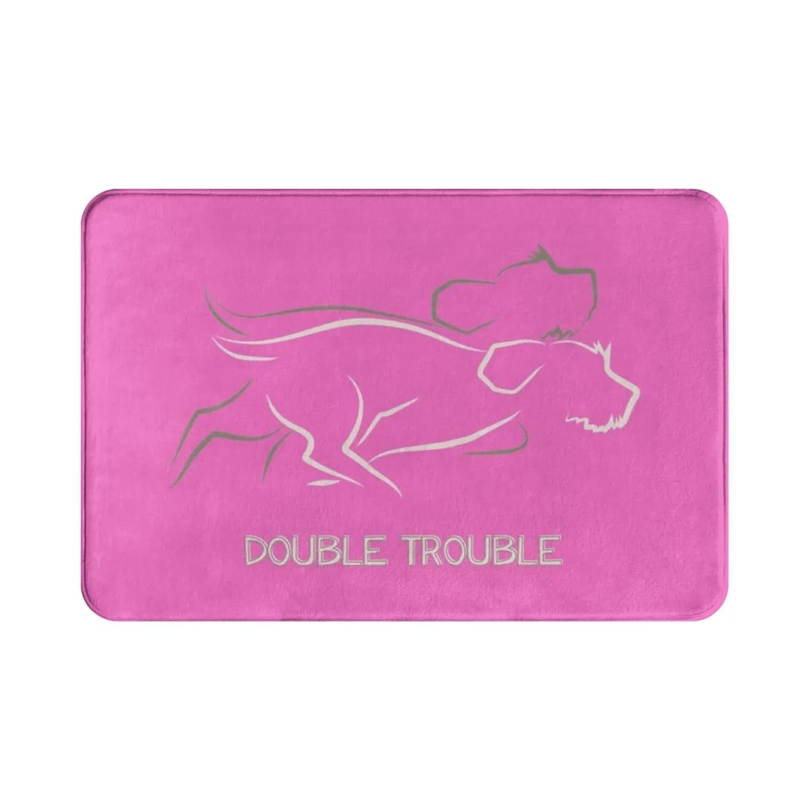 Doppio Trouble Tappeto Tappetino Tappeto Cuscino Morbido Boesarts Zoomies Gwp Cani Griffs Griffons Divertenti Animali Domestici Animali