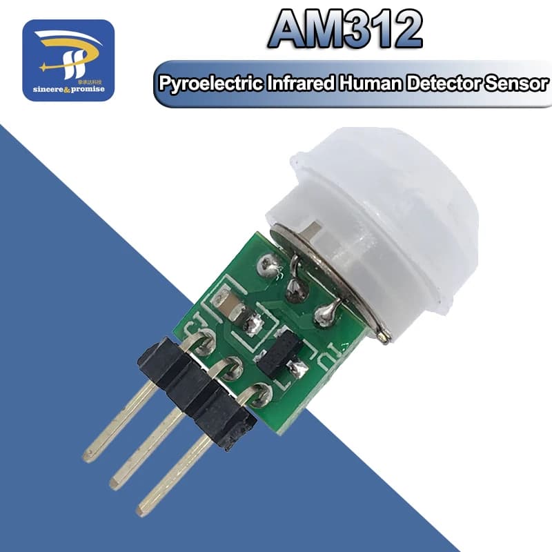 Mini IR piroelettrico a infrarossi PIR Motion sensore umano modulo rivelatore automatico sensore AM312 DC da 2.7 a 12V