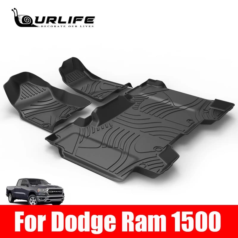 For 2011-2020 Dodge Ram 1500 Laramie Longhor Car Mat TPE for All Seasons Custom Dodge RAM1500 Car Car Mat Waterproof