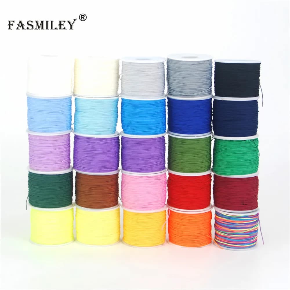 Nylon Multi Cable 0.6mm Macrame Node Chinese Che Borda Chinlon Kumihimo 130 m/Rotolo 1 pc/lot Polyamide Yarn String Corda Handle DS703