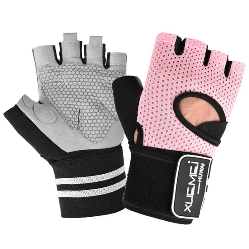 Crossfit Sports Gloves for Men and Women Gym Gloves for Bodybuilding Fitness Gloves with Non-slip Handlebars Training