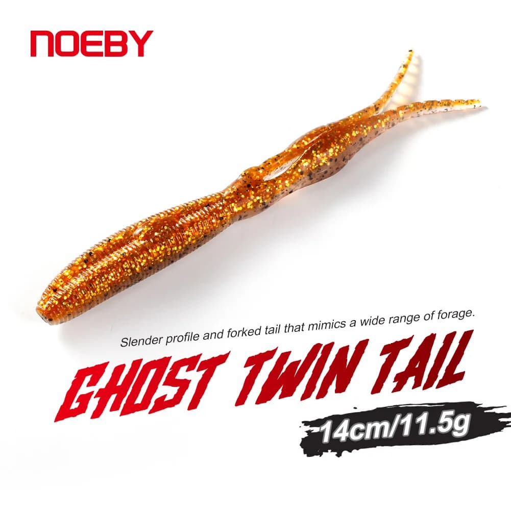 NOEBY Chunk Jig Trailer Esca morbida in silicone 14cm 11.5g Verme artificiale Swimbait Esche morbide per Bass Pike Attrezzatura da pesca Esche