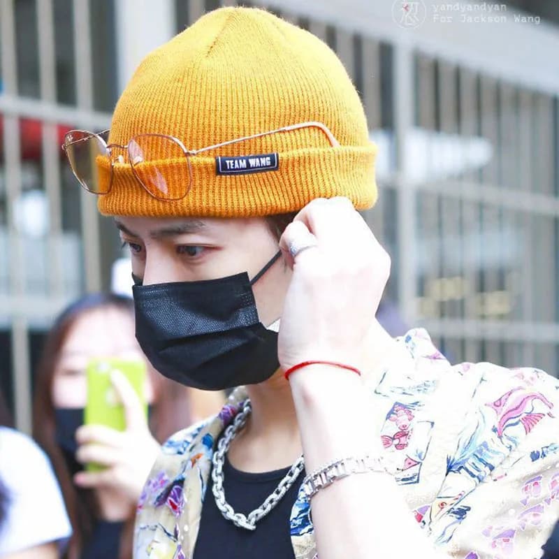 GOT7 JACKSON MIRRORS Album TEAM WANG Cappello a cuffia con lettere