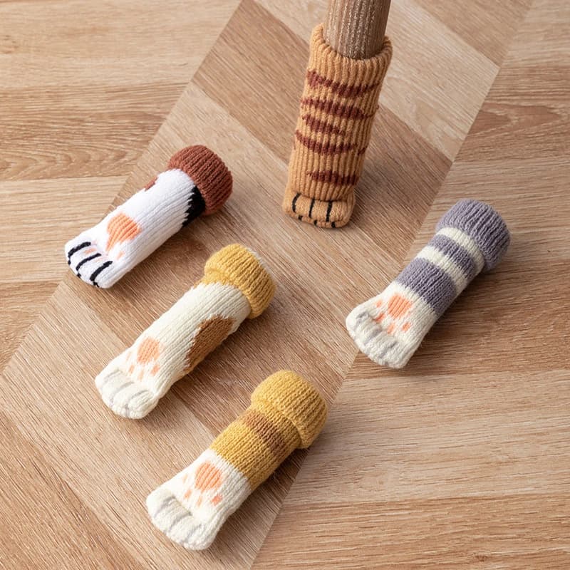 4 pz/set Cat Claw Chair Leg Caps piedini in gomma cuscinetti protettivi copritavolo per mobili tappi per calzini copertura piedini di livellamento per mobili