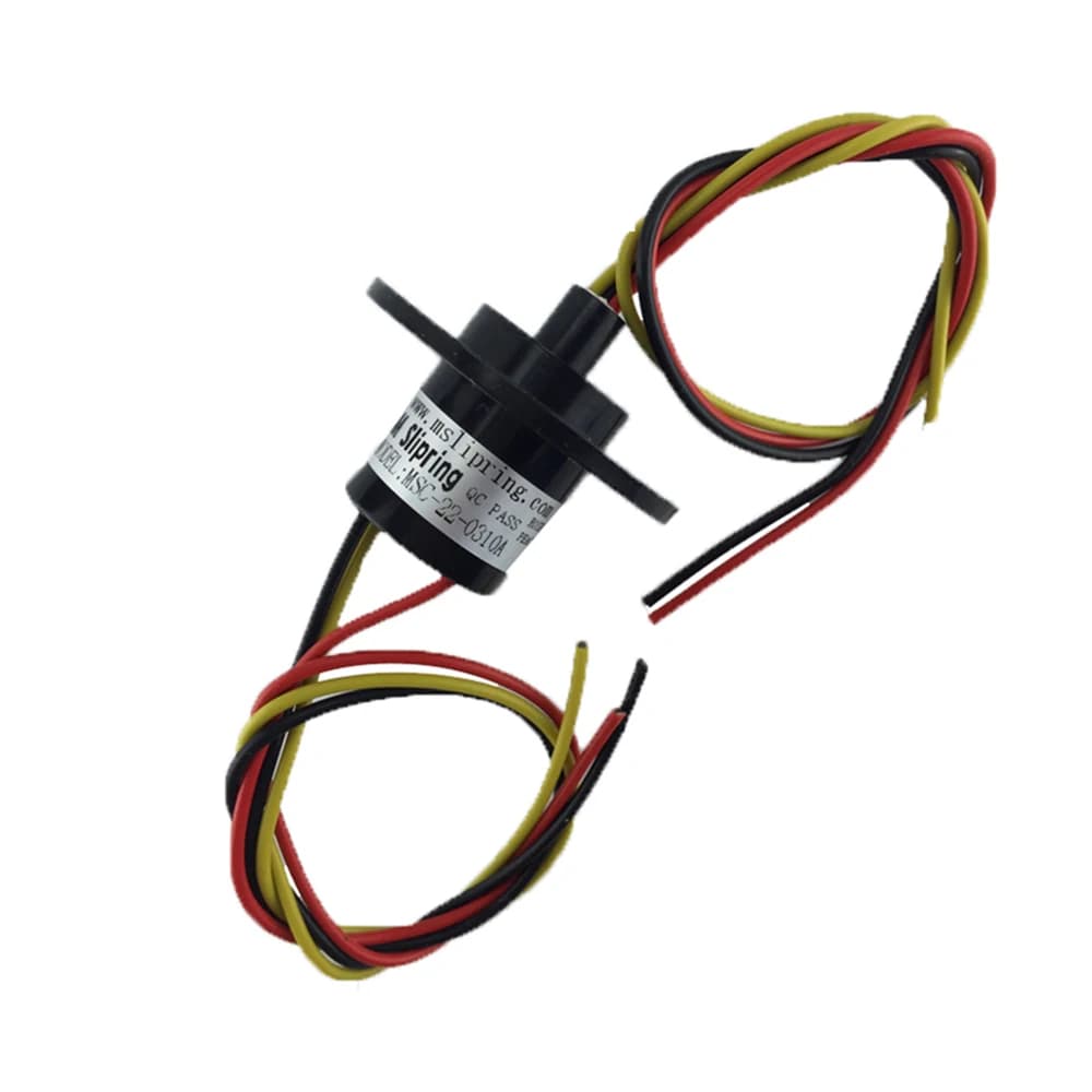 Diameter 22mm 10A 2/3/4/6/8 ChannelsRotate Dining Table Slip Ring Electric Collector Rings Slip Ring Rotary Joint
