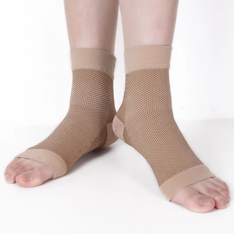 1 paio di calzini per fascite plantare, tutore per caviglia, manica di compressione, supporto per l'arco plantare, per alleviare il dolore al tallone articolare, gonfiore, Achille