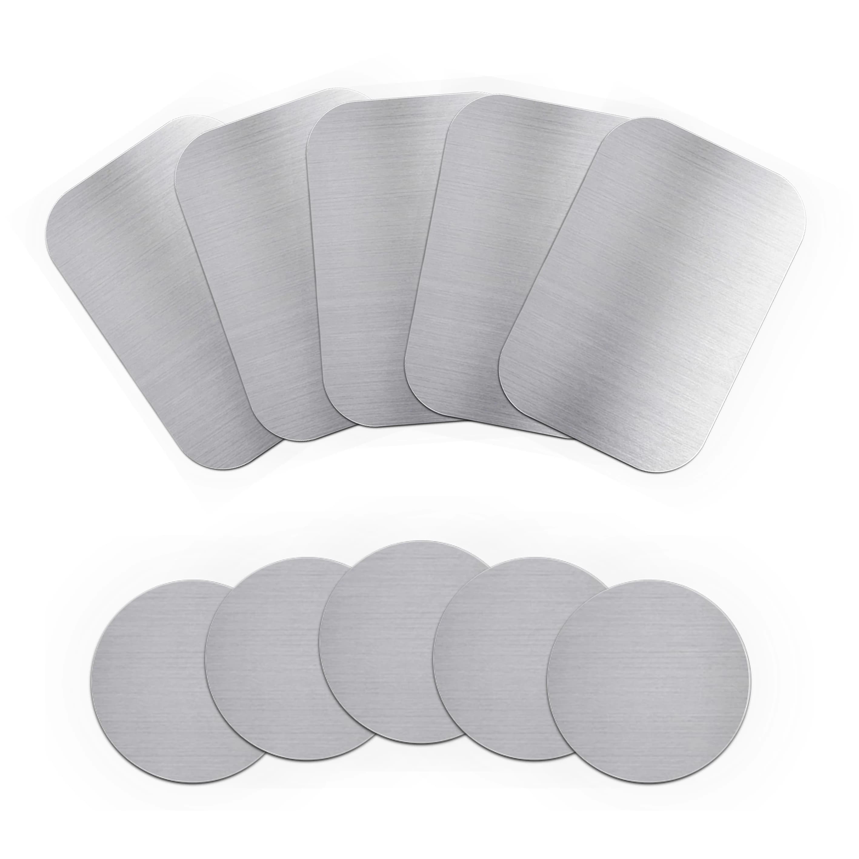 2 pz/lotto Piastra In Metallo Per Auto Magnetico Supporto Del Telefono del Metallo di Ferro Copriletto Disk Con Autoadesivo Del Telefono Mobile Magnete Del Basamento di Accessori