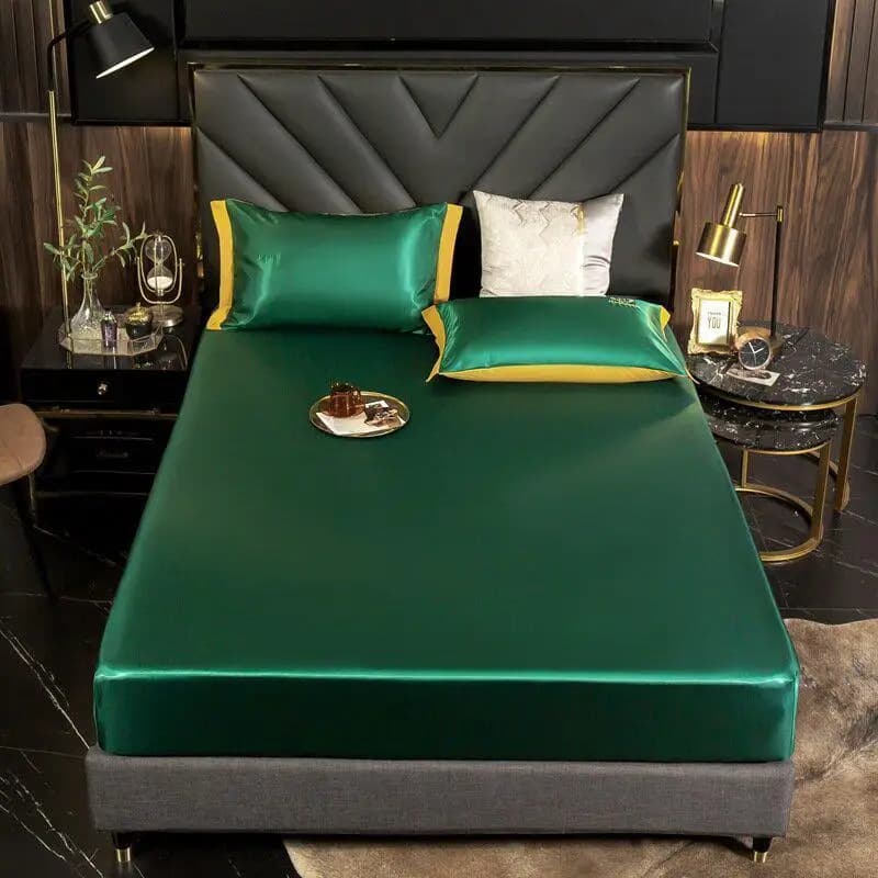 Set biancheria da letto lenzuolo in seta di ghiaccio freddo sensazione con federa lenzuolo singolo copripiumino matrimoniale King Size lenzuola