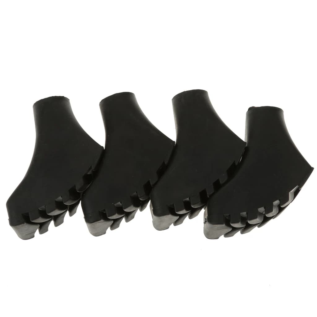 4x asphalt bearings for walkers spare feet walking sticks for trekking rubber pads