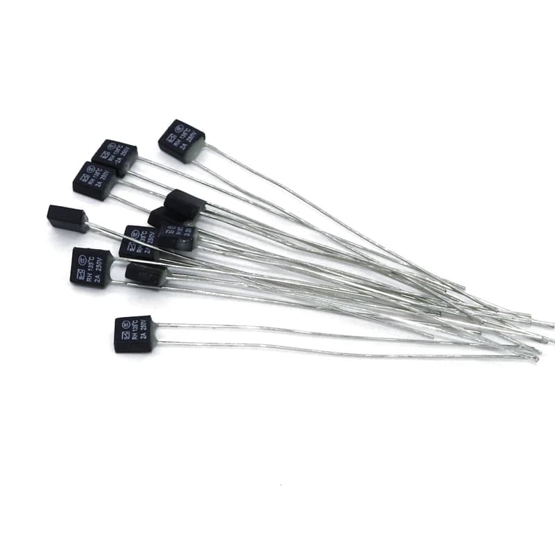 100 pz RH 92 95 102 105 115 120 125 130 135 140 145 150 Gradi Fusibile Termico RH temperatura fusibile 2A 250 V ventola motore fusibile termico