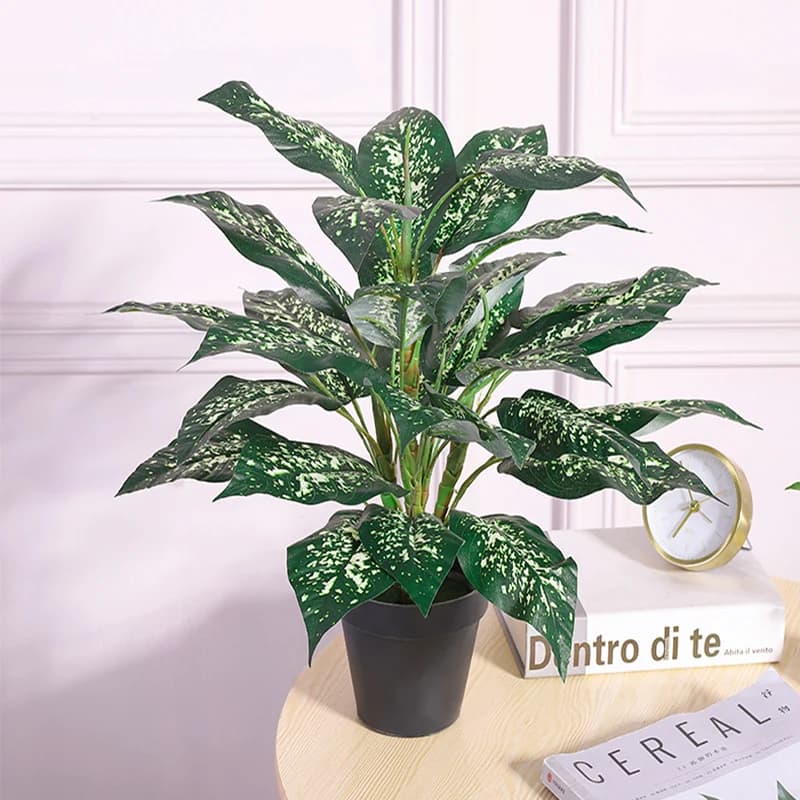 50 cm 30 tropical leaves Monstera large artificial plants bouquet fake palm branch without pot for home garden decoration
