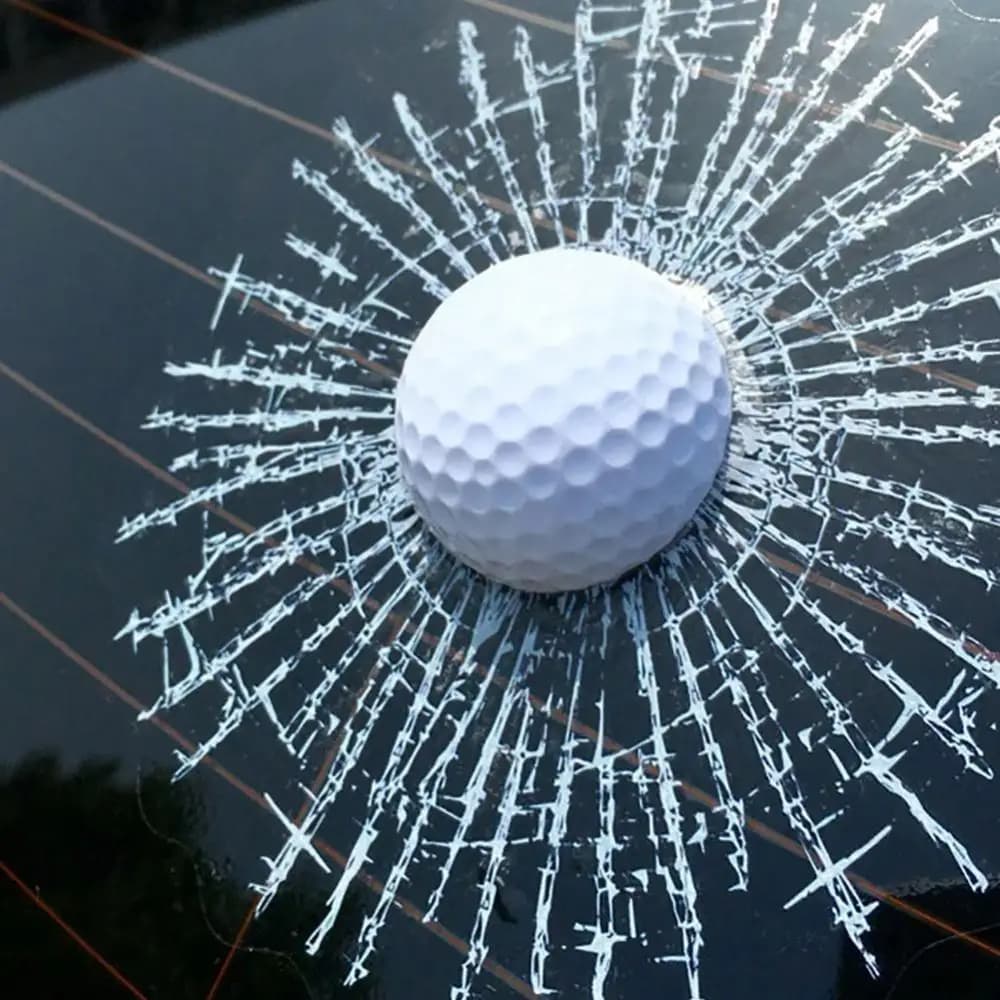 Decorazione divertente dell'autoadesivo delle decalcomanie del parabrezza dell'automobile della crepa della finestra di colpo della pallina da Golf 3D