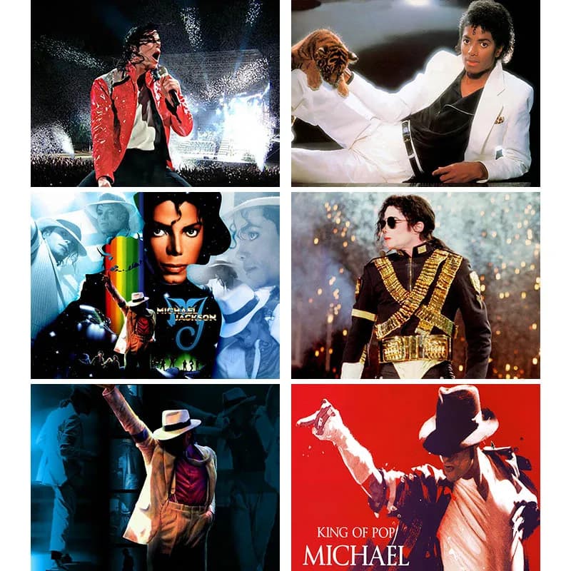 5D fai da te pieno trapano diamante ricamo Michael Jackson mosaico diamante pittura canto stella punto croce strass Decor regalo