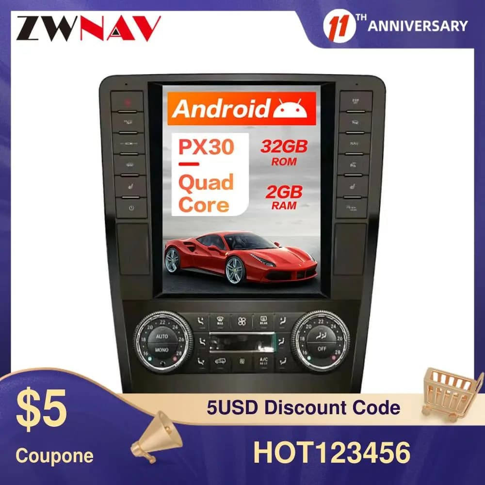 Tesla Vertical screen Android Car GPS Navigation For Mercedes Benz ML W164 W300 ML350 ML450 ML500 GL X164 G320 GL350 GL450 GL500