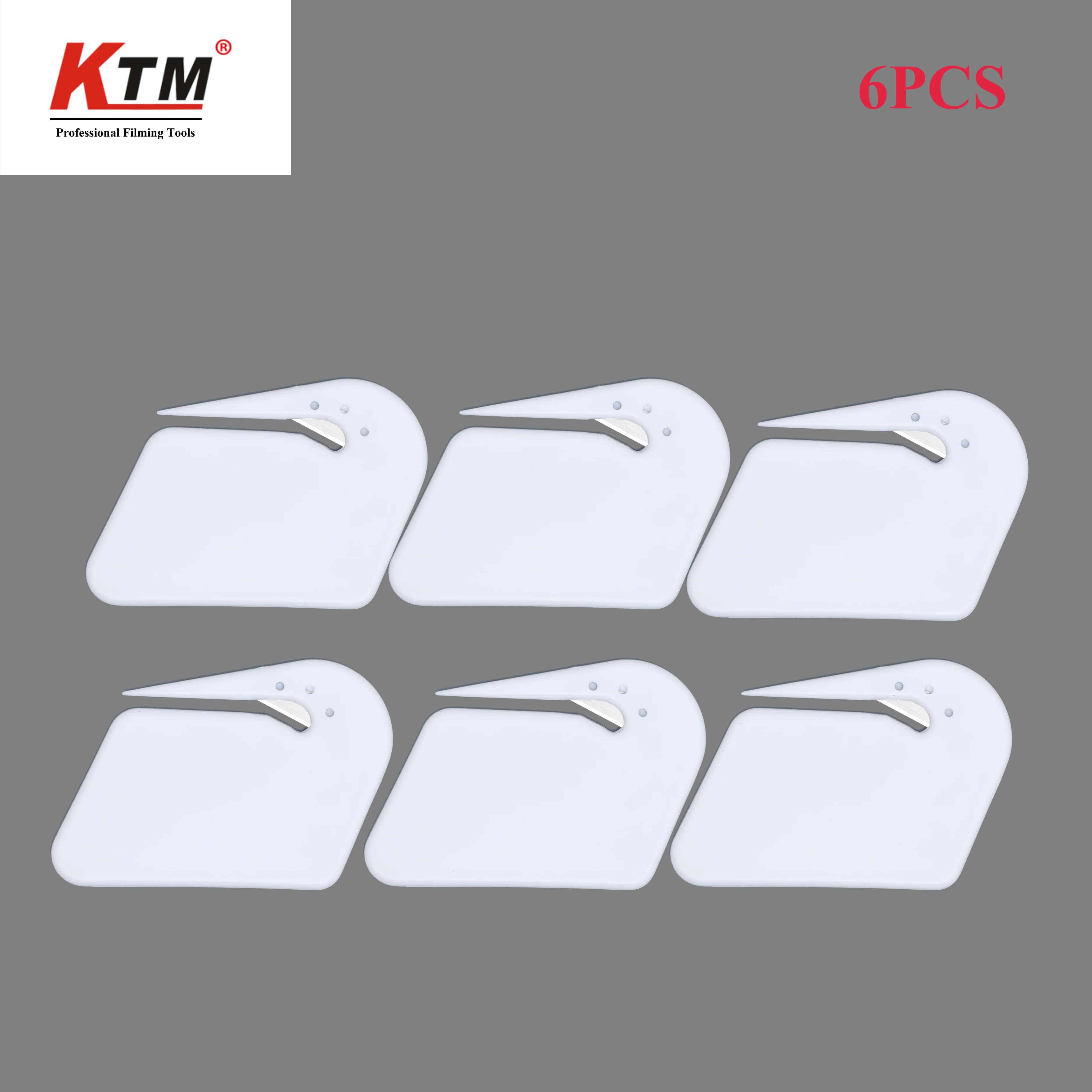 6 pezzi/lottp pellicola di carbonio taglierina in vinile coltello Car Foil Wrapping Paper Slitter Window Tint Decal utensile da taglio apribottiglie in plastica