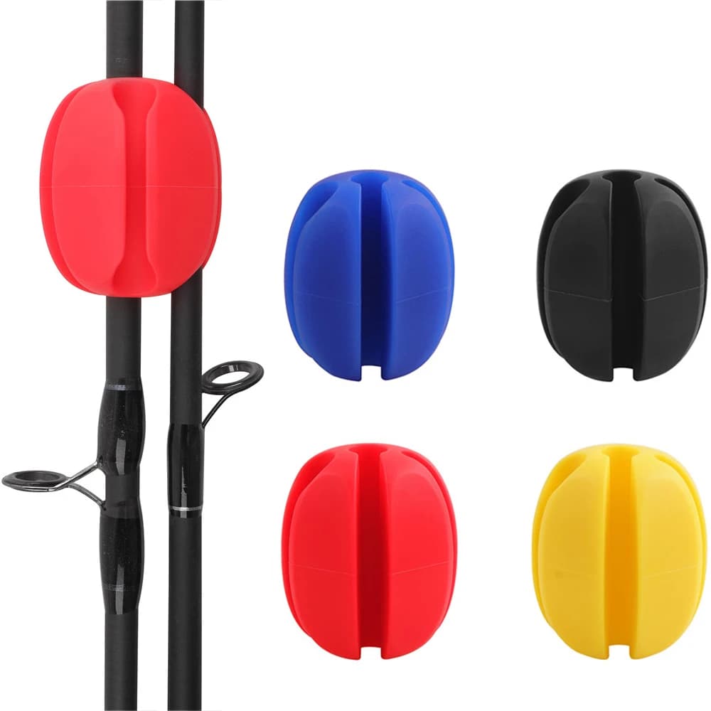 Supporto per canna da pesca Protector Ball Fishing Lure Rod Support Storage Silicone Carp Fishing Rod Protection Rack attrezzatura da pesca