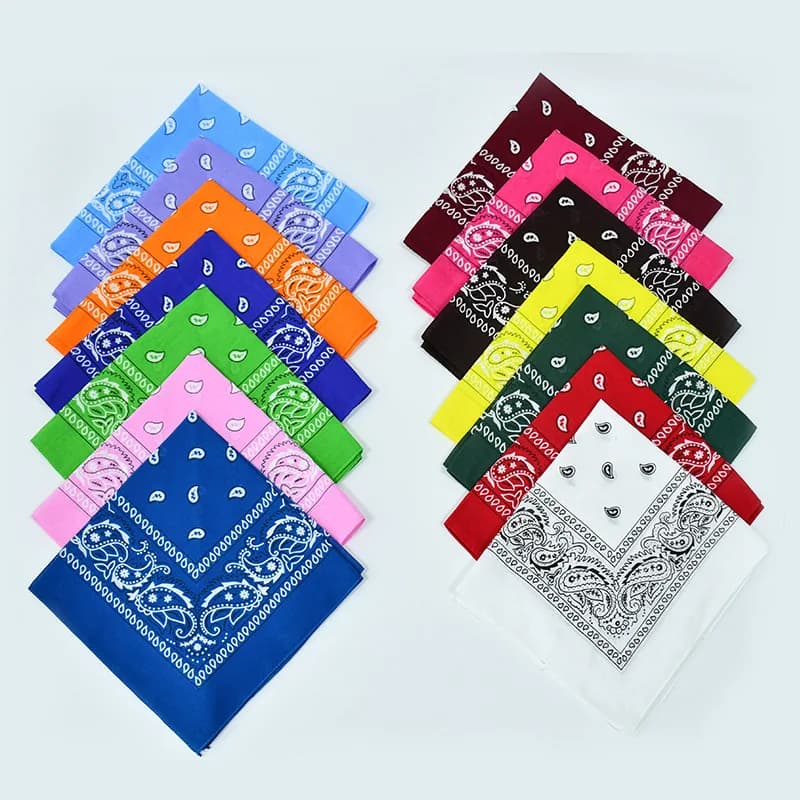 Vendita calda fazzoletto Bandana Hip Hop moda fascia collo sciarpa sport copricapo polso avvolge sciarpe quadrate testa