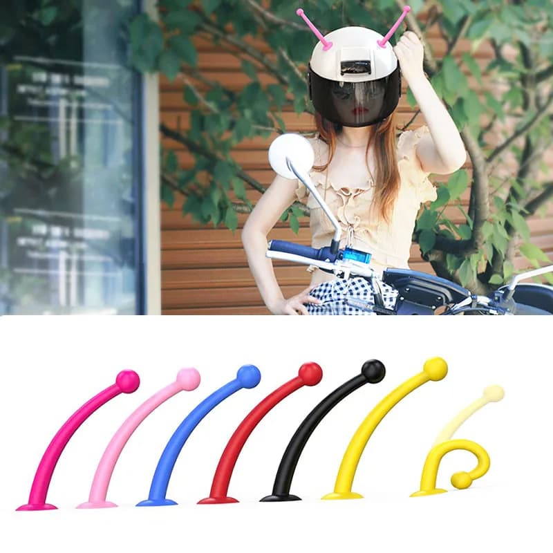 2 pz moto casco decorazione orecchie di gatto diavolo corno lumaca moto casco elettrico accessori adesivo Cosplay Car Styling