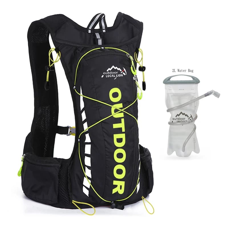 8L Bicycle Raincoat MTB Mountain Bike Bicycle Backpack Water Bag Women's Men Cycling Race And Jogging 2L Touring Backpack