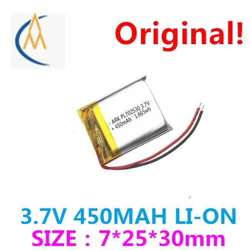 buy more will cheap Spot supply 702530 foot 450 mah lithium-ion batteries uv polymer battery LED navigator speaker bluetooth