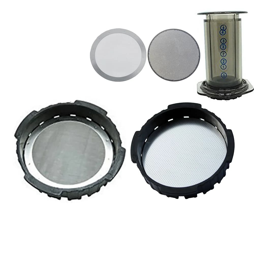 2 Pz/Lot 61 MILLIMETRI Coffee Filter Mesh Metallic Reusable Stainless Steel Filter Mesh For Aeropress Machine Coffee Tool Kitchen Accessories
