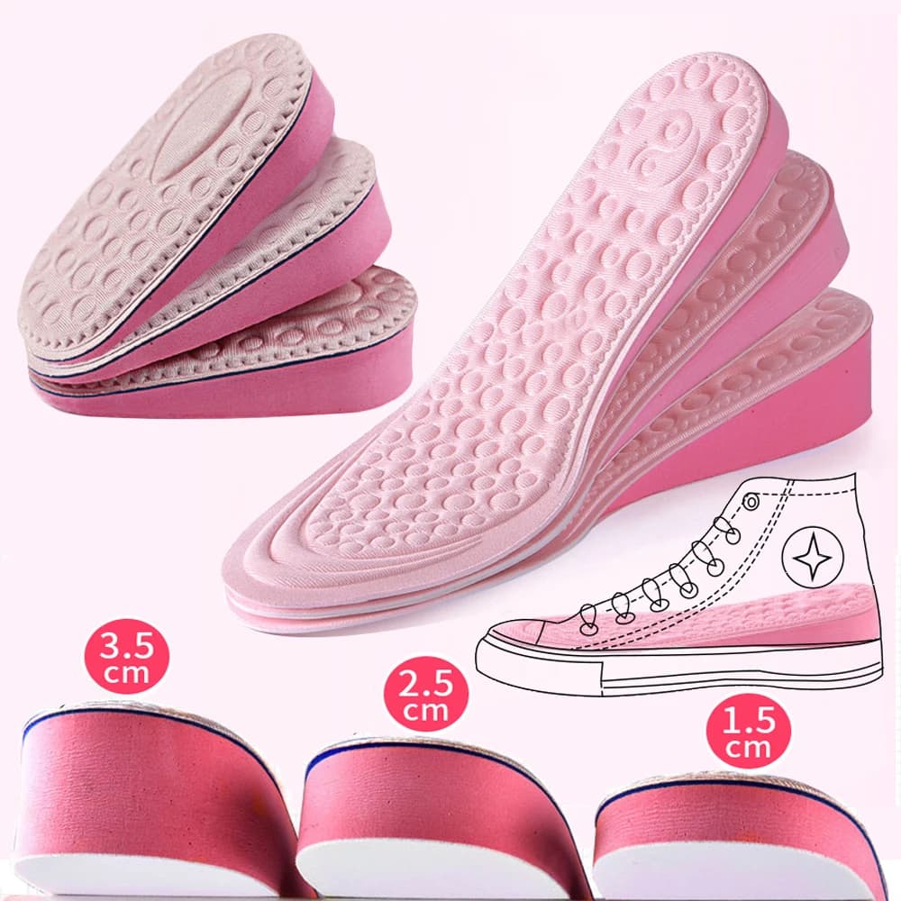 Solette con rialzo in altezza per scarpe da donna suole interne inserto per scarpe tacco ascensore modello di sollevamento cuscino solette in Memory Foam EVA