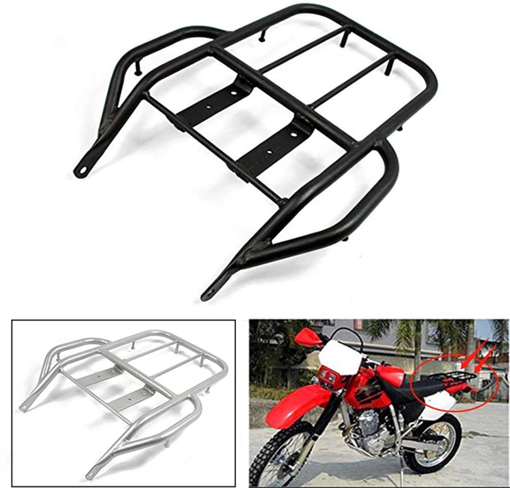 Moto Parafango Posteriore Portapacchi Sissy Bar Supporto di Supporto Cargo Mensola Ripiani Staffa Per Honda XR250 XR400 1996-2004 2003