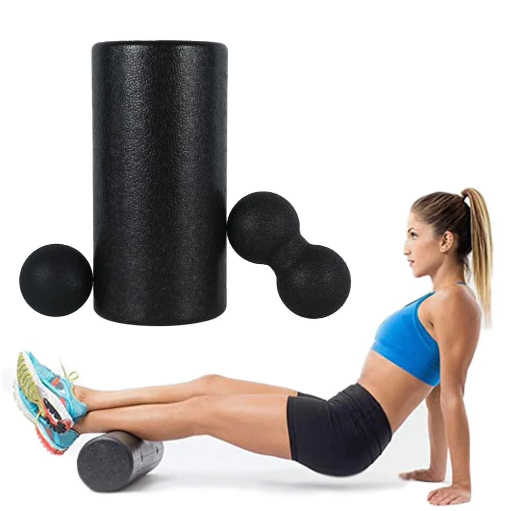 EPP Yoga Massage Foam Block Roller Peanut Ball Set Fitness Blocks for Backache Self-Player Treatment Pilates Muscle Release
