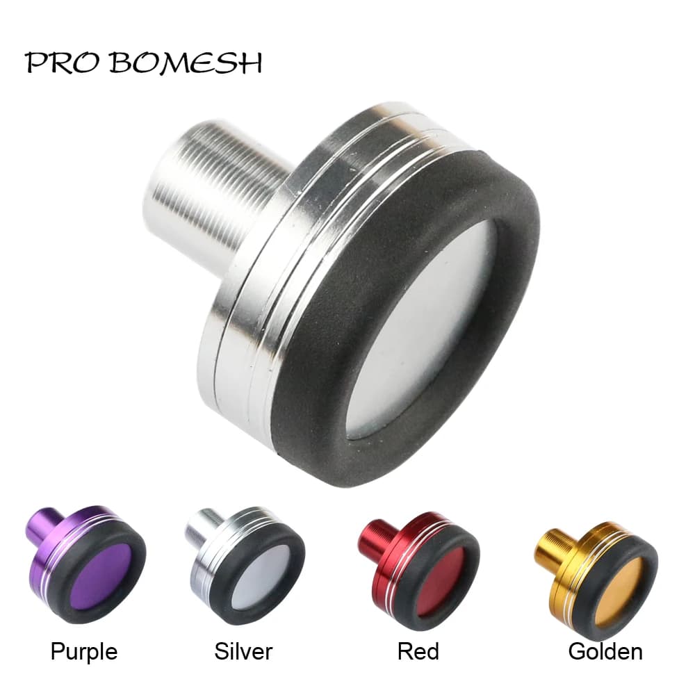 Pro Bomesh 4 pz/lotto 15g di Alluminio di Combattimento Butt Cap Butt Plug Decorativo Trim FAI DA TE Canna Da Pesca di Componenti di Riparazione di Accessori