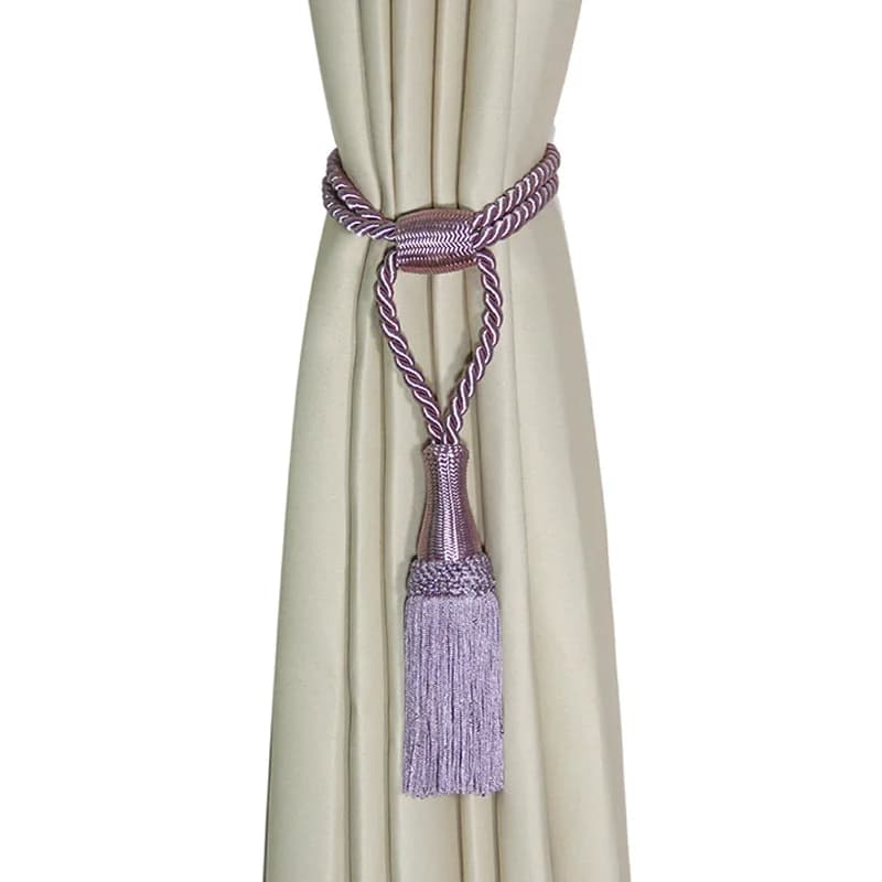 1Pc Tassel Curtain Tieback Hanging Belt Balls Brush Fringe Curtains Accessories Holderback Tie Backs Adjust Buckles Rope